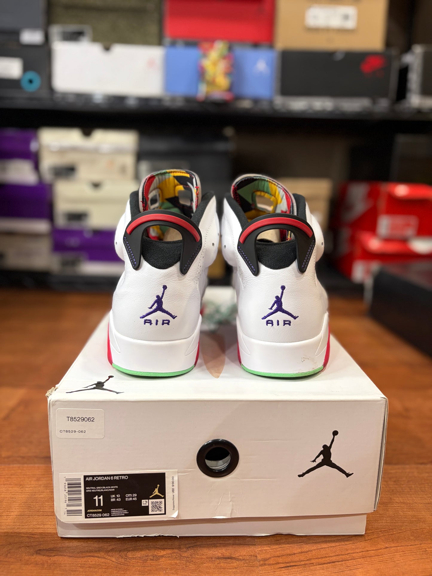 Jordan Retro 6 Hare (Size 11 Mens)
