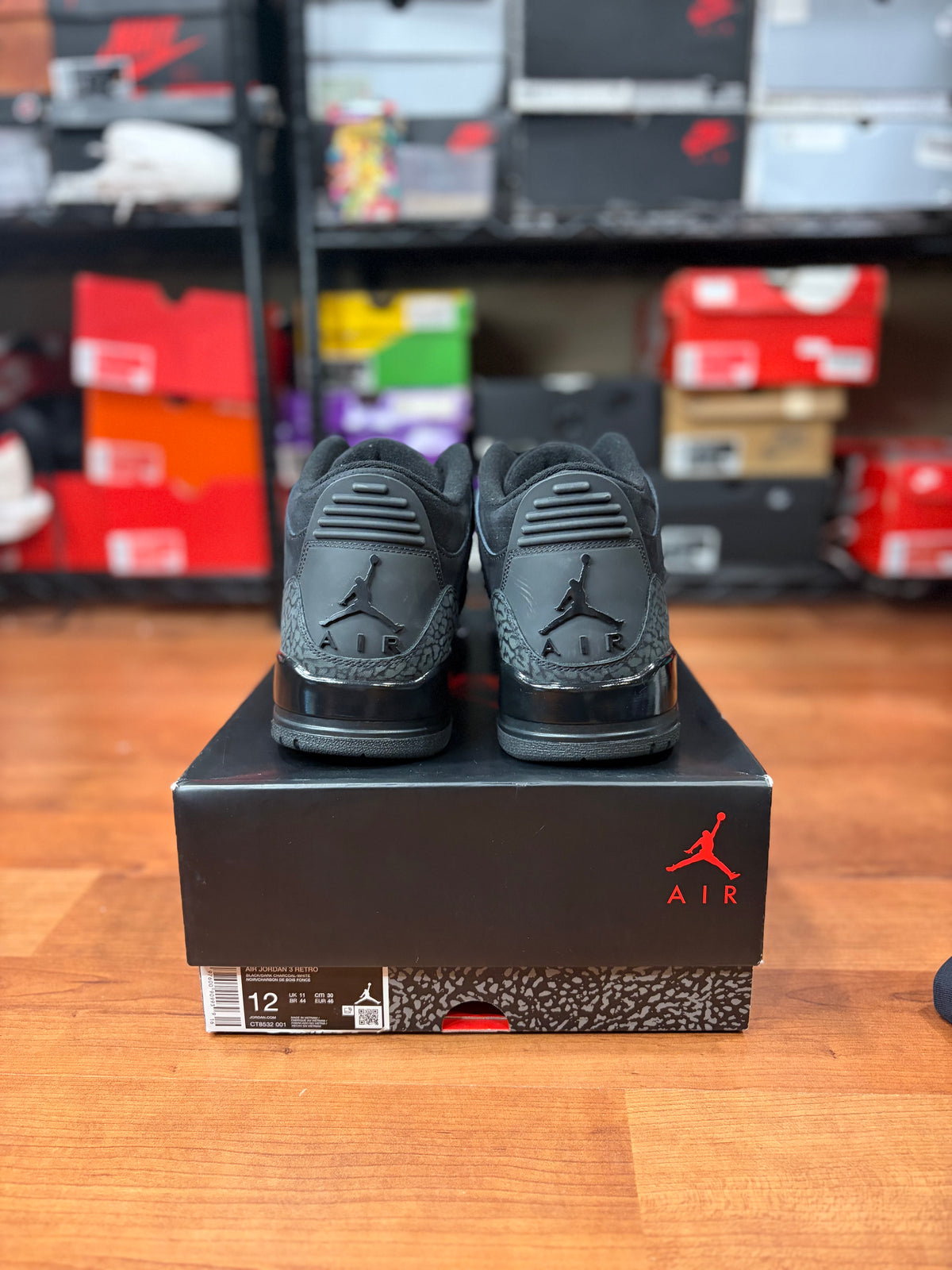 AJ3 Retro Black Cat (Size 12 Mens)