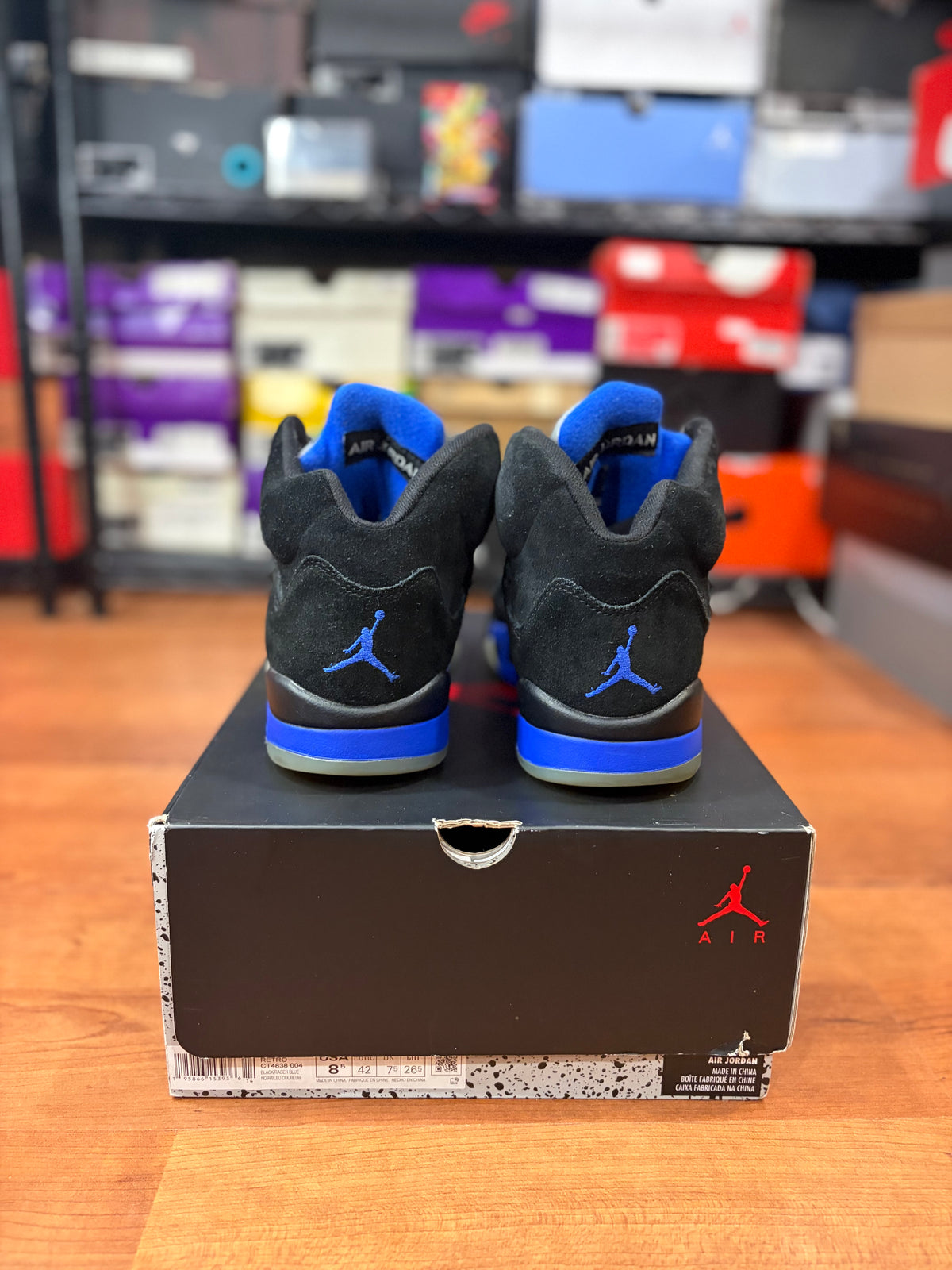 AJ5 Retro Racer Blue (Size 8.5 Mens)
