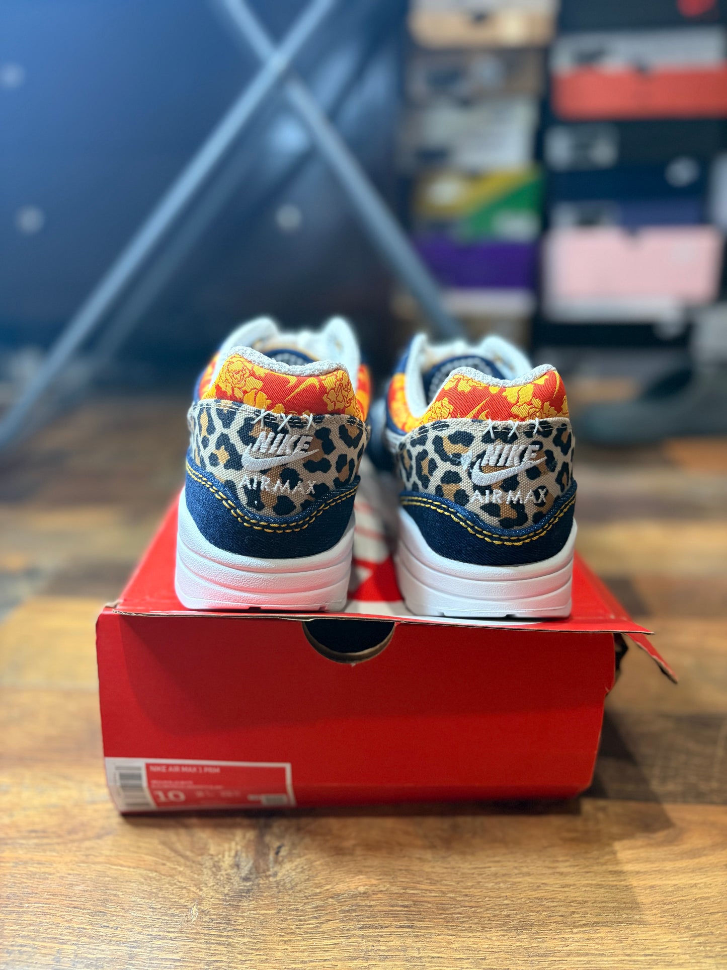 Nike Air Max 1 Denim Leopard (Brand New - 10M)