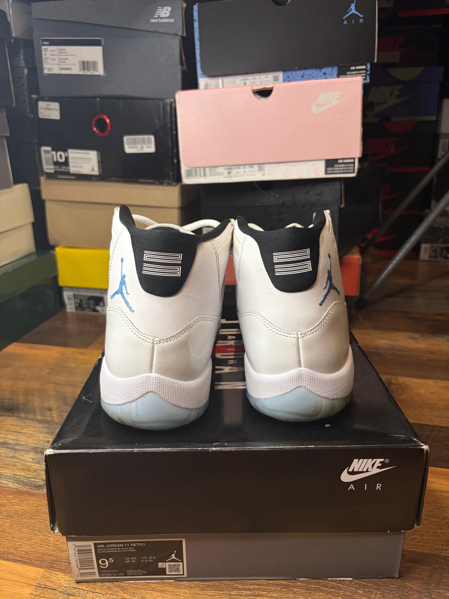 Jordan Retro 11 Legend Blue (Size 9.5 Mens)