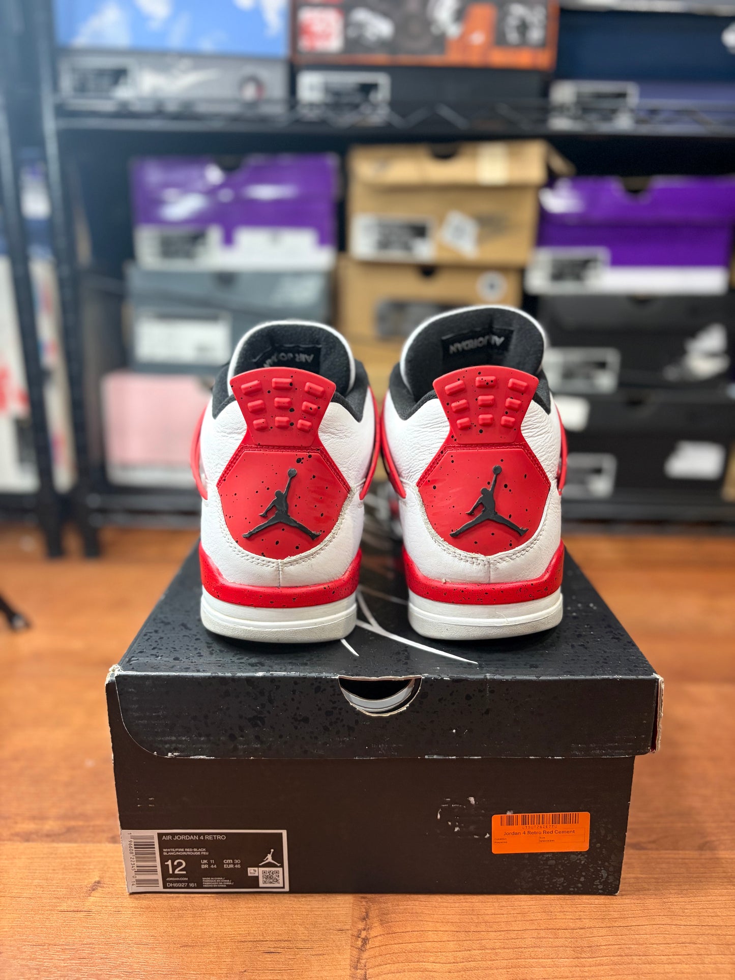 Jordan Retro 4 Red Cement (Size 12 Mens)