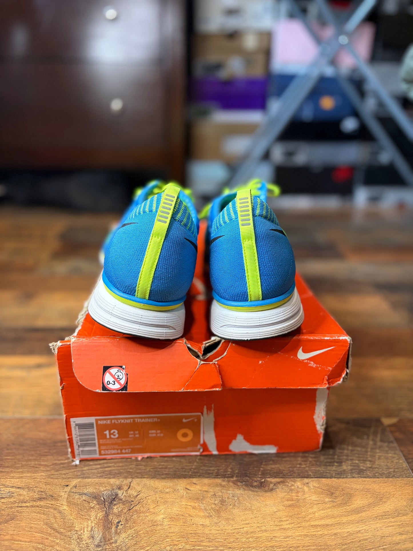 Nike Flyknit Trainer Blue Glow (Size 13 Mens)
