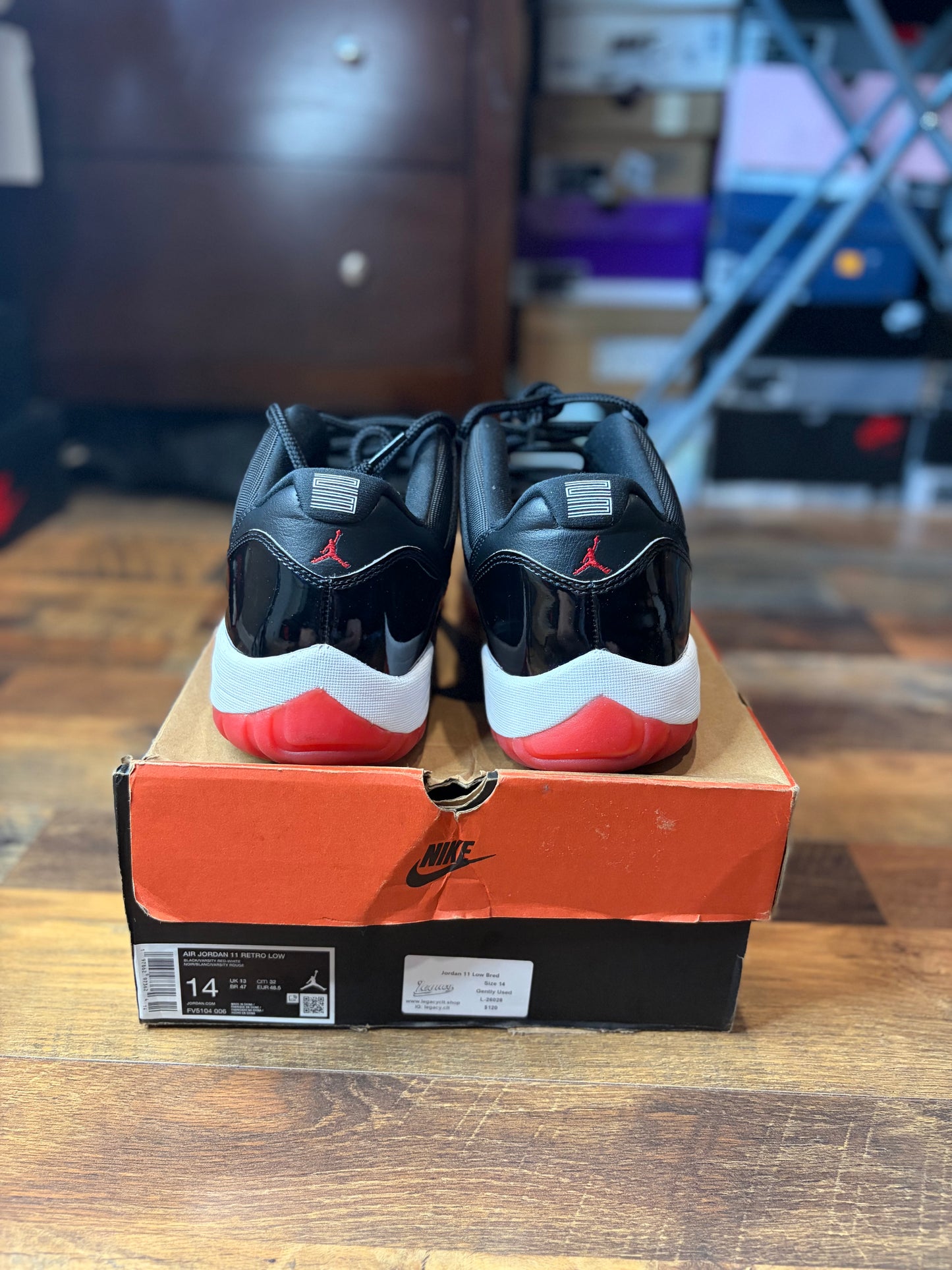 Jordan Retro 11 Low Bred (Size 14 Mens)