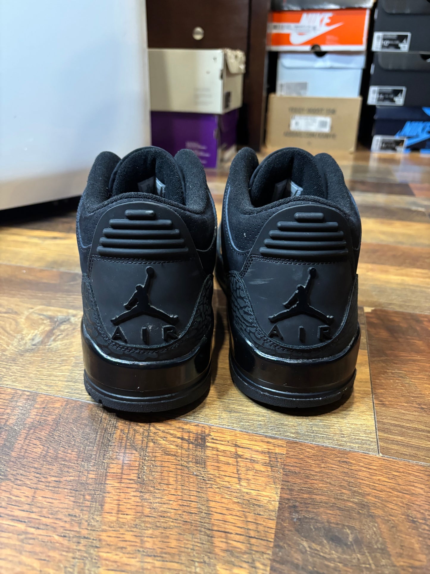 Jordan Retro 3 Black Cat (Size 12 Mens)