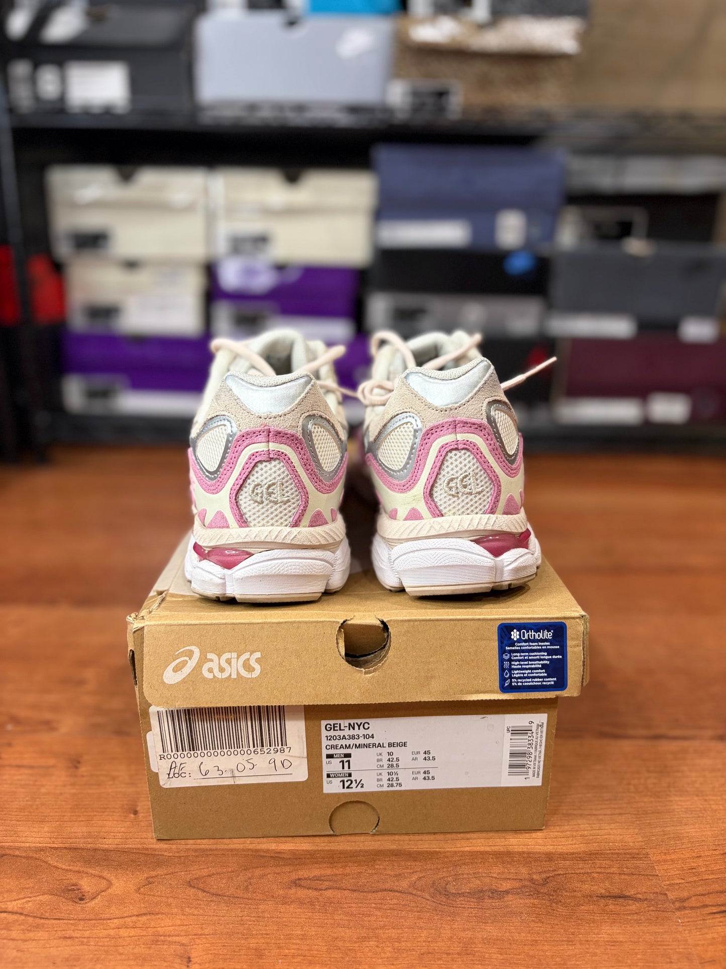 ASICS Gel-NYC Cream Pink (Size 11 Mens)