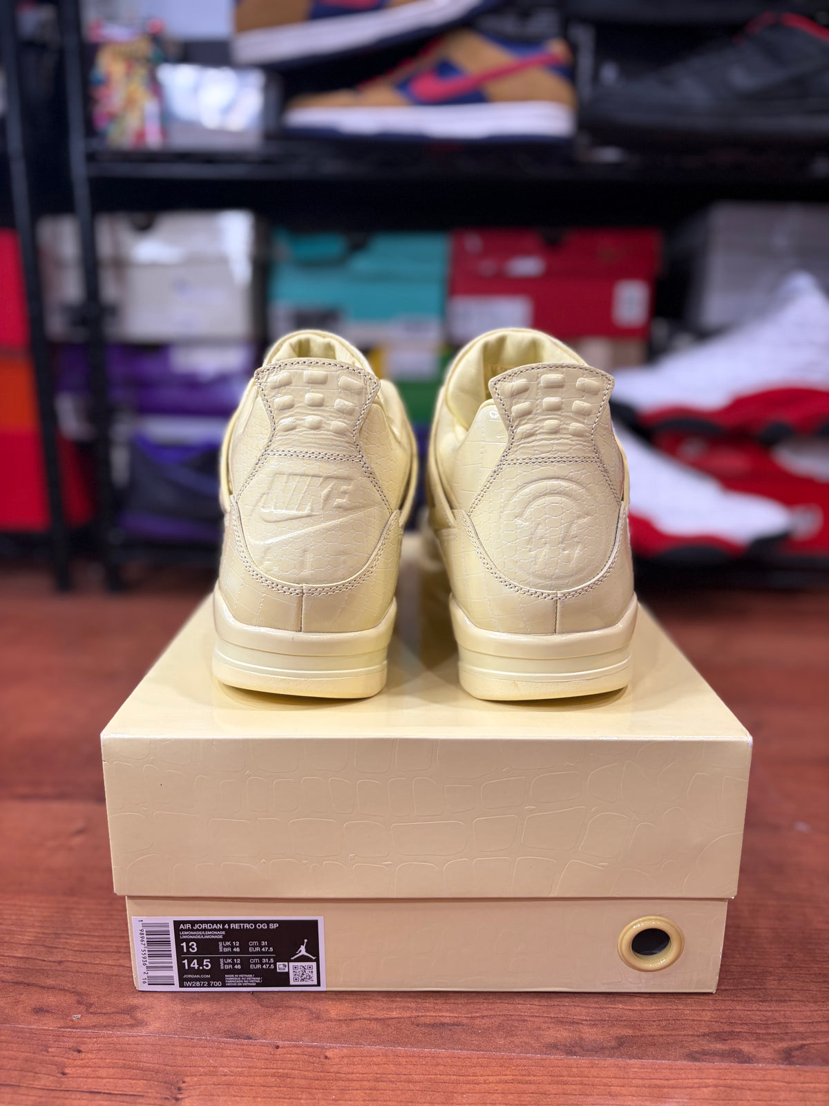 AJ4 Retro J Balvin Lemonade (DS - Size 13M)