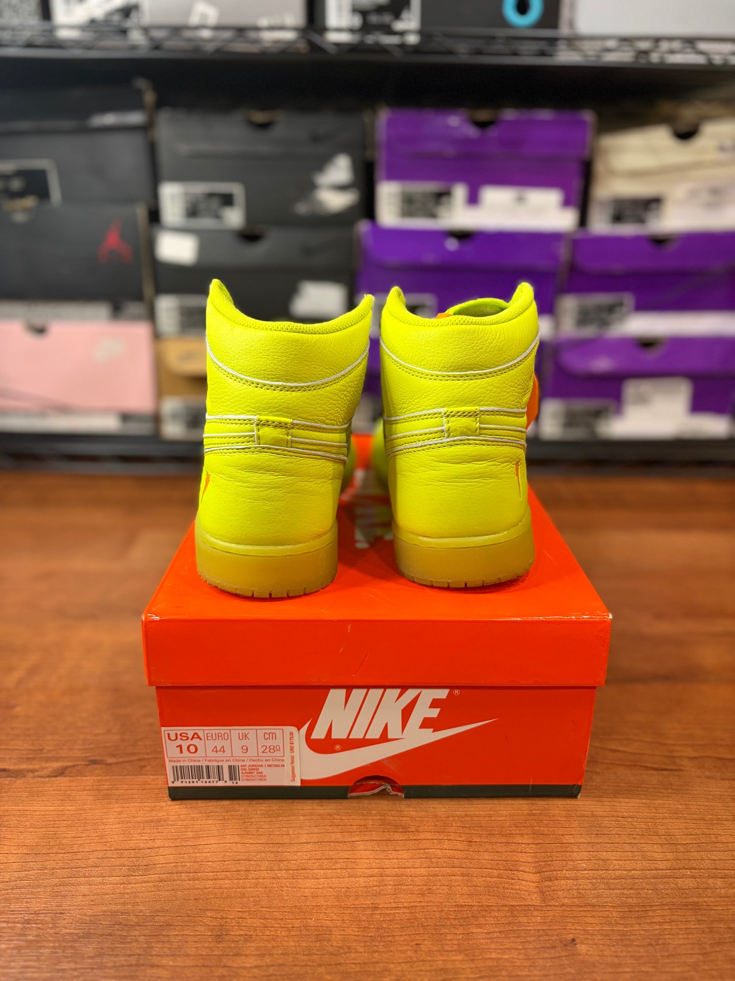 Jordan Retro 1 Gatorade Yellow (Size 10 Mens)