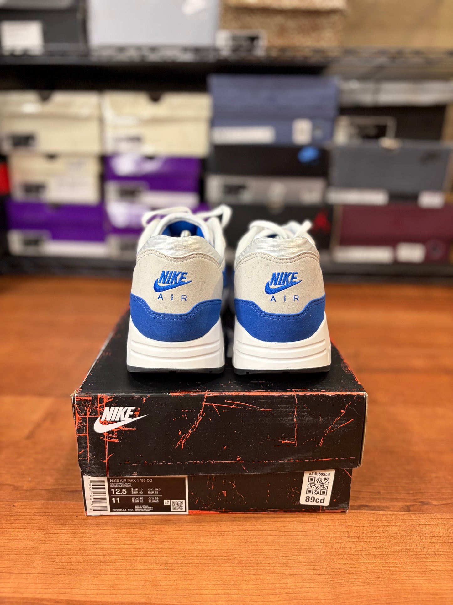 Nike Air Max 1 86’ Big Bubble Royal (Size 12.5W / 11M)
