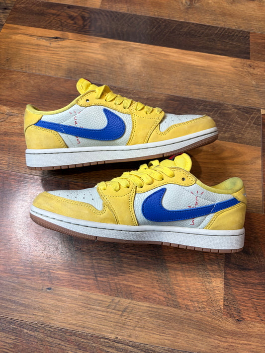Jordan Retro 1 Low Travis Scott Canary (Size 6.5W)