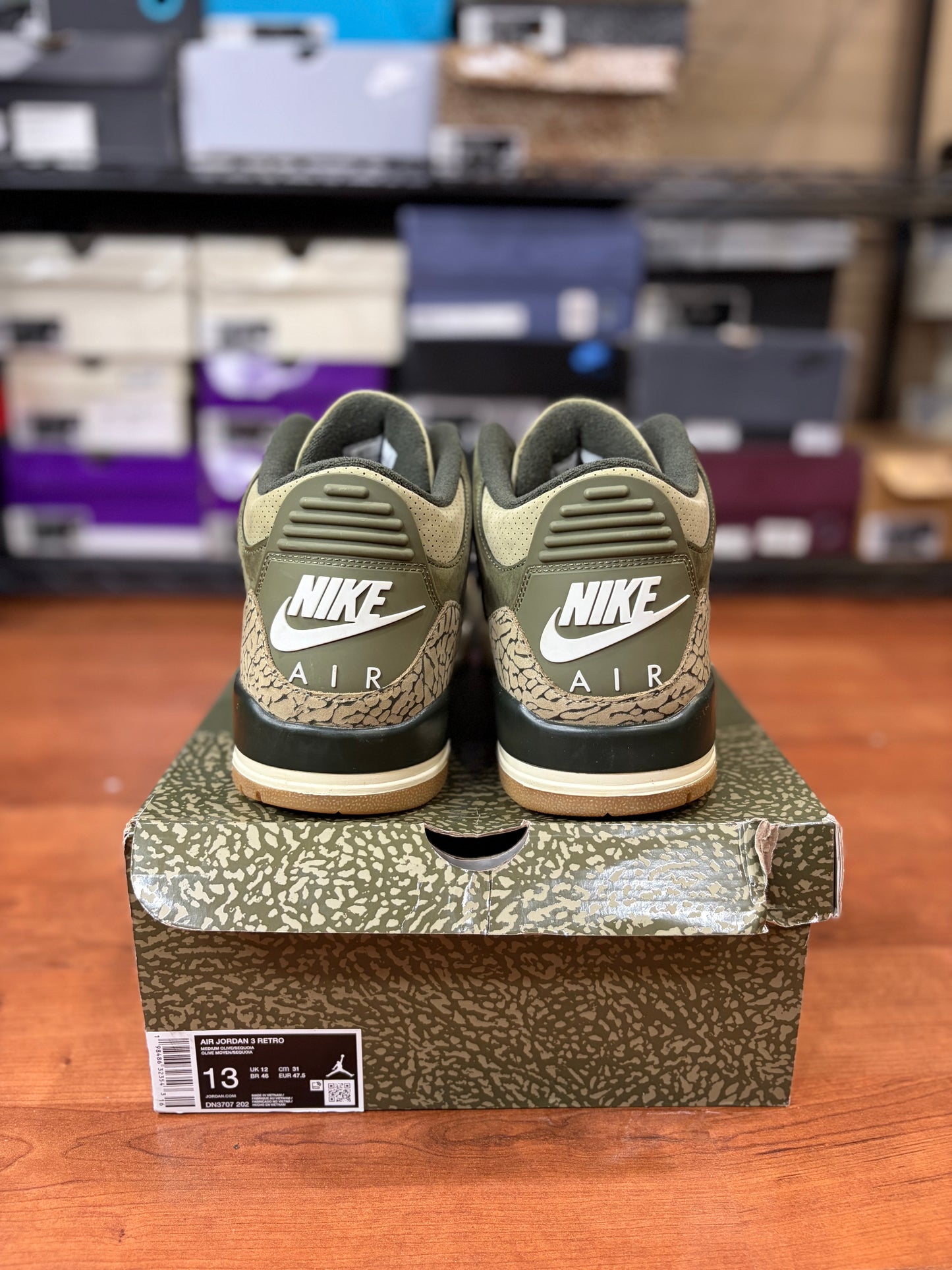 Jordan Retro 3 Family Affair (Size 13 Mens)