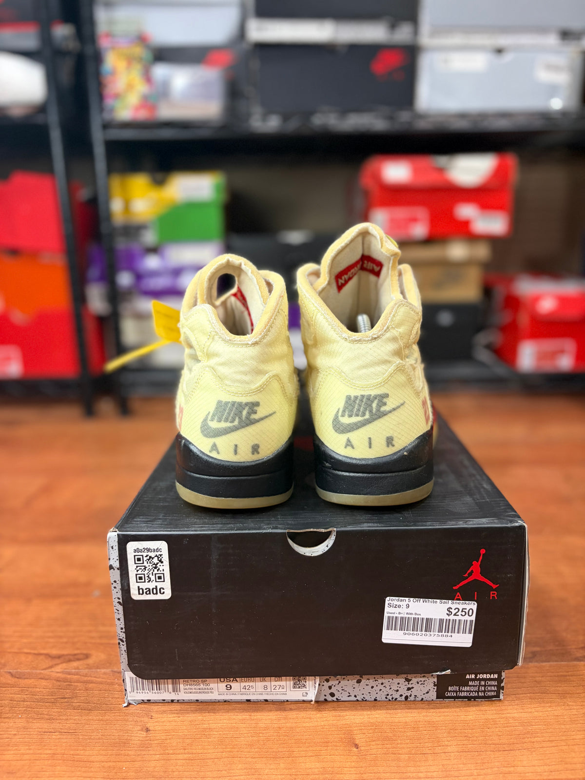 AJ5 Retro Off White Sail (Size 9 Mens)