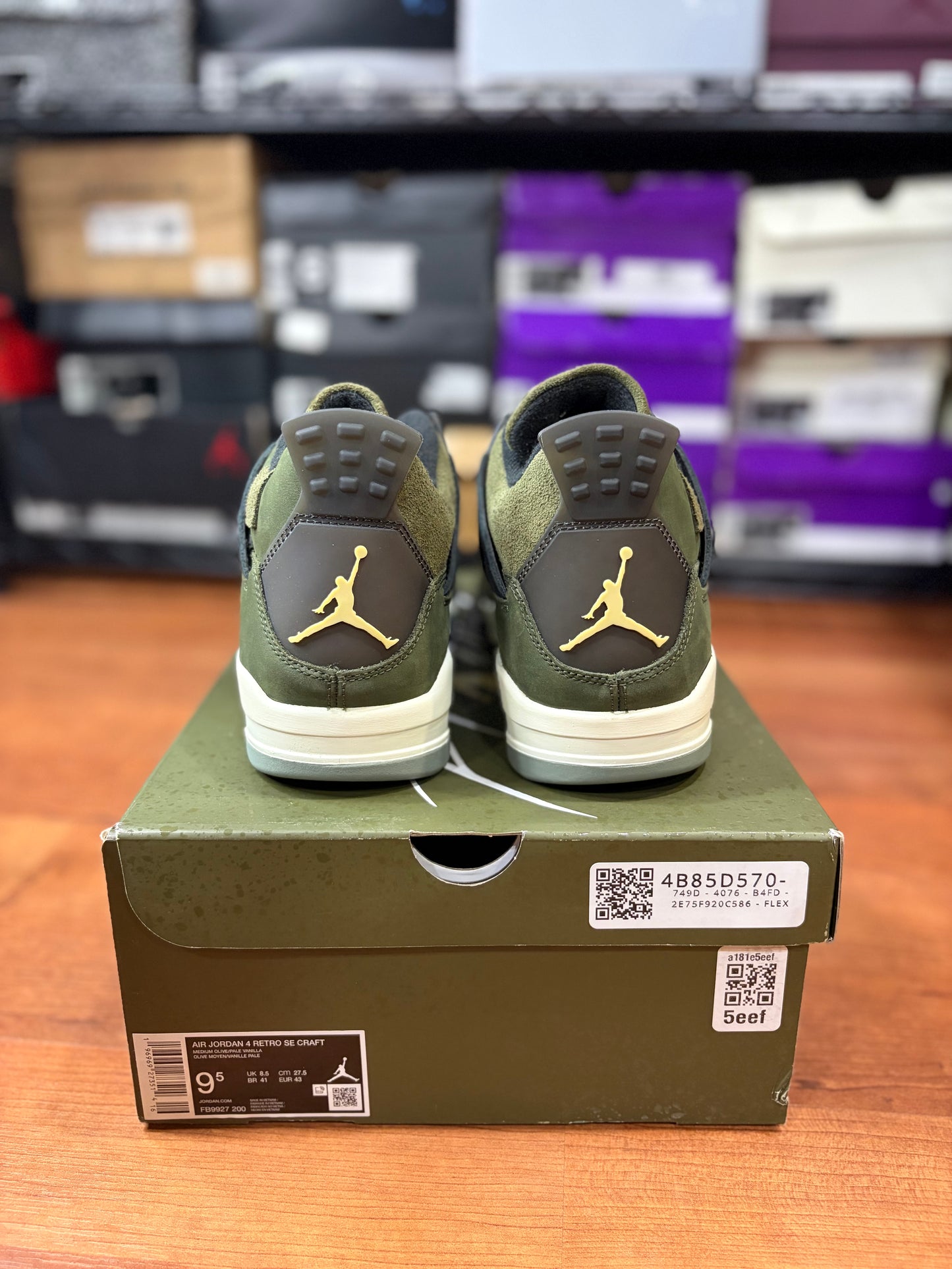 Jordan Retro 4 Olive Craft (Brand New - Mismatch Sizes Read Description)