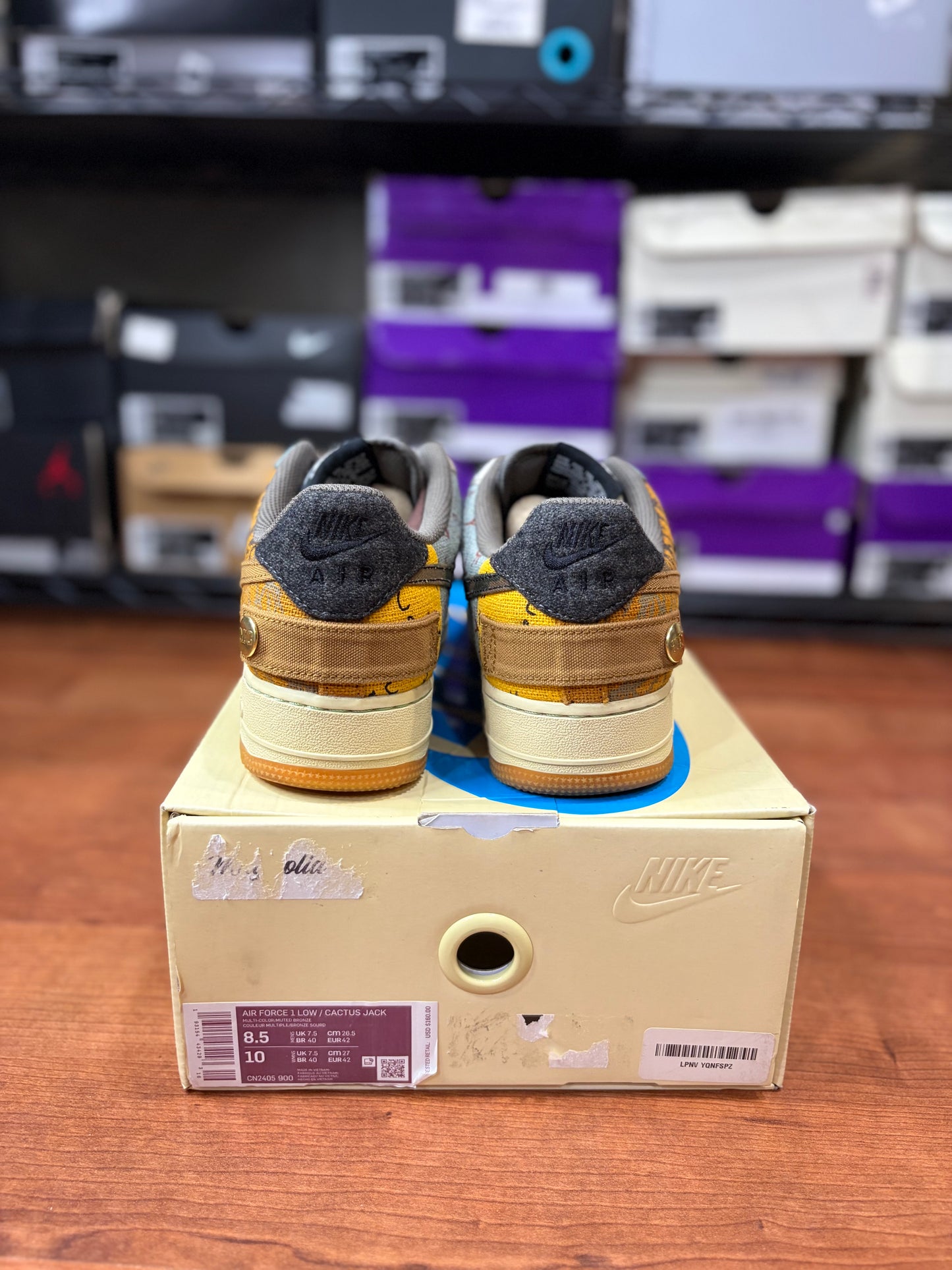 Nike Air Force 1 Low Travis Scott Cactus Jack (Size 8.5 Mens)