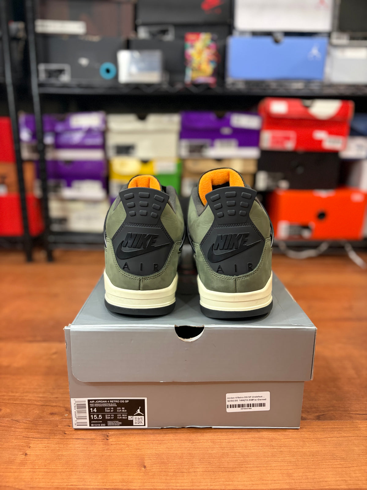 AJ4 Retro Undefeated (Size 14 Mens)