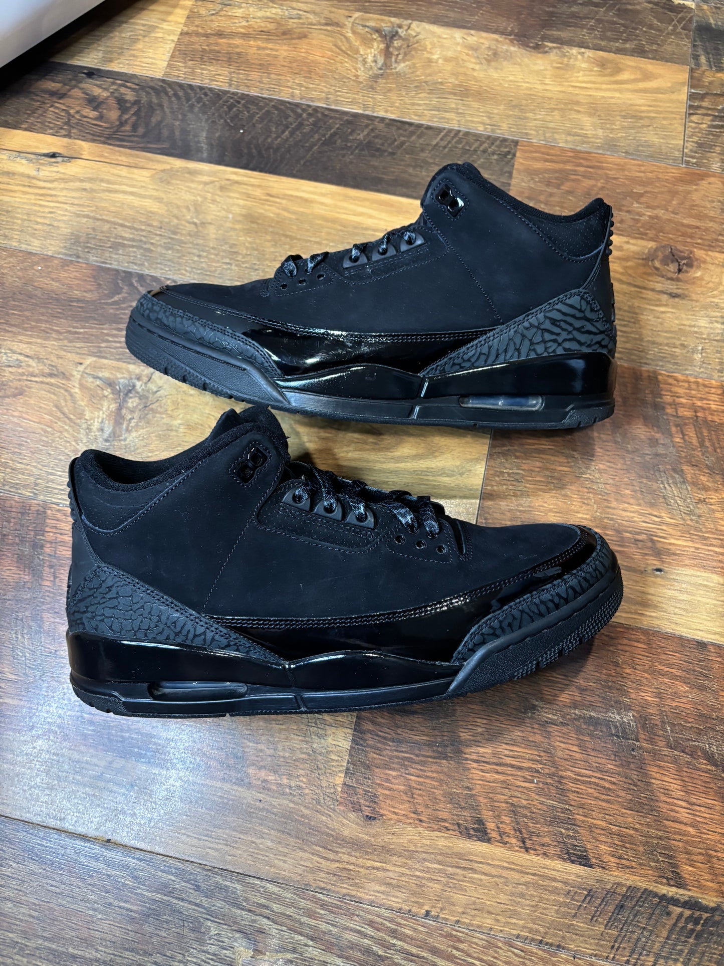 Jordan Retro 3 Black Cat (Size 12 Mens)