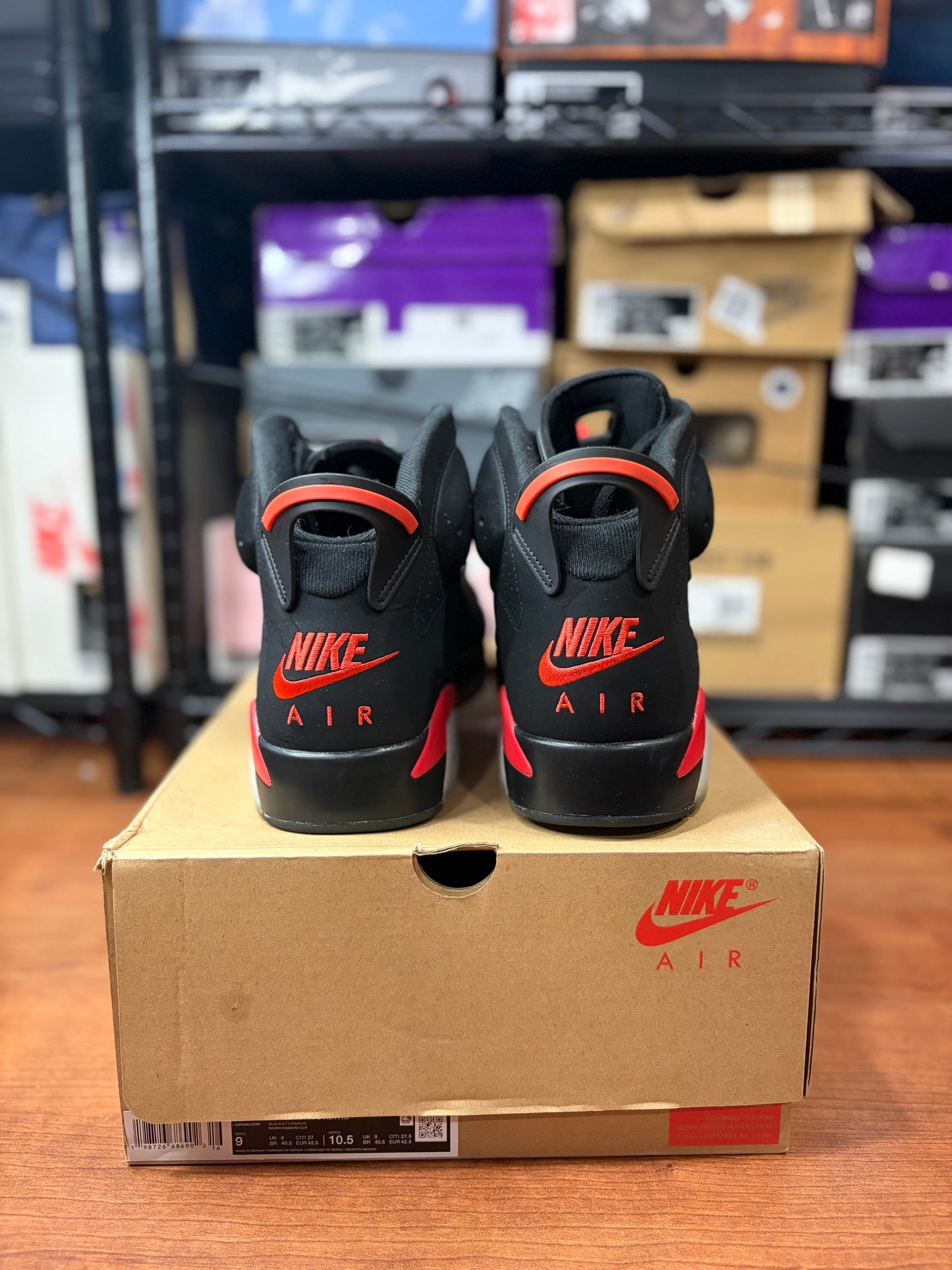Jordan Retro 6 Infrared Salesman (Size 9 Mens)