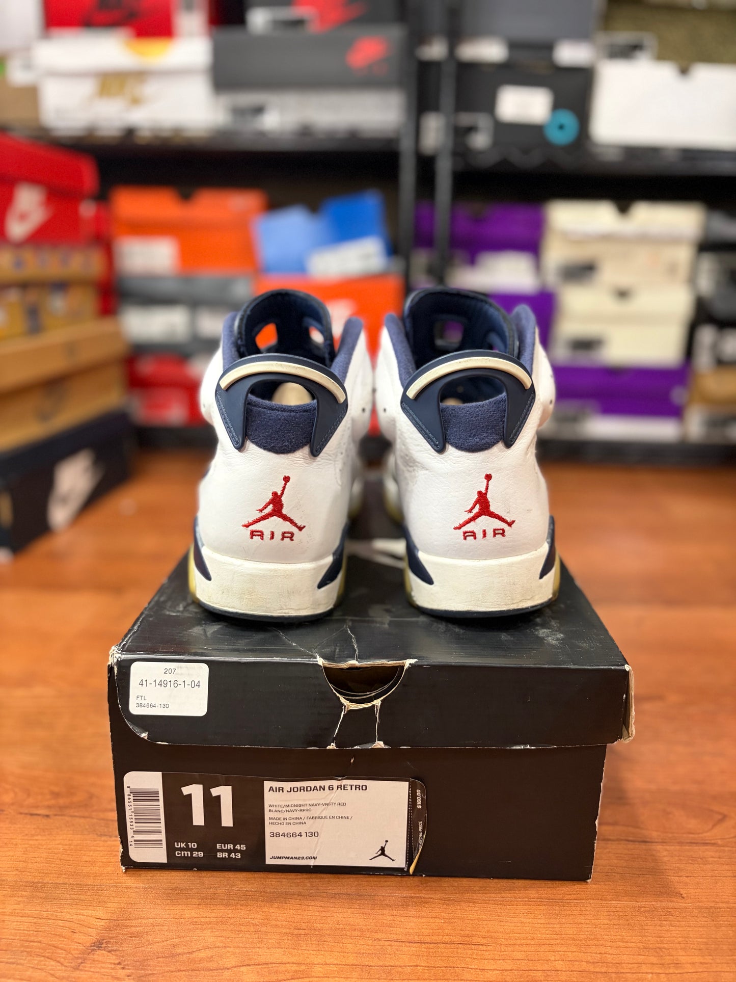 Jordan Retro 6 Olympics (Size 11 Mens)