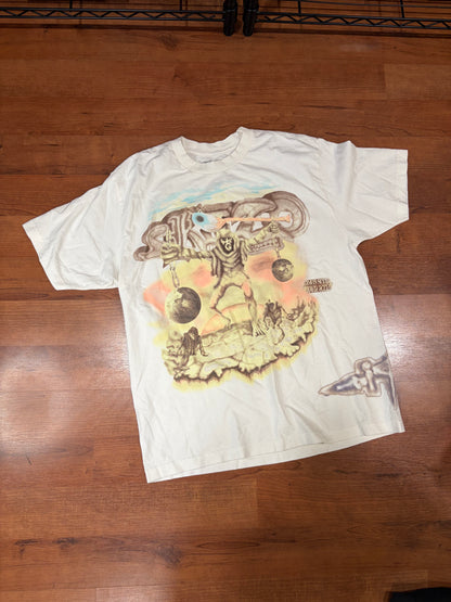 Travis Scott Utopia Tour Skitzo White Tee (Brand New - Size Medium)