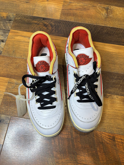 Jordan Retro 2 x Off White University Red (Size 8 Mens)