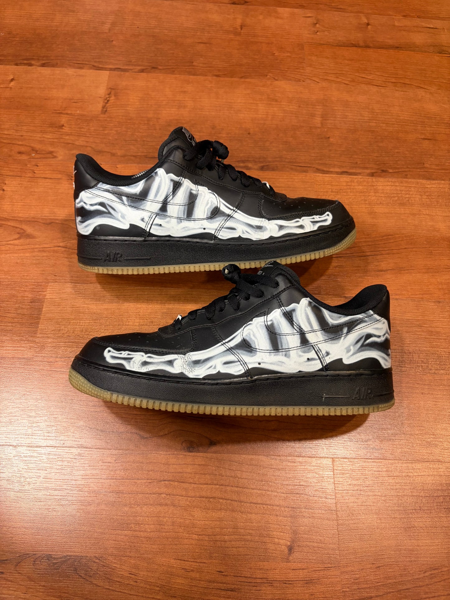 Nike Air Force 1 Low Skeleton Black (Size 11.5 Mens)