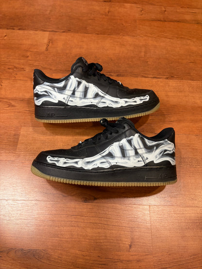 Nike Air Force 1 Low Skeleton Black (Size 11.5 Mens)