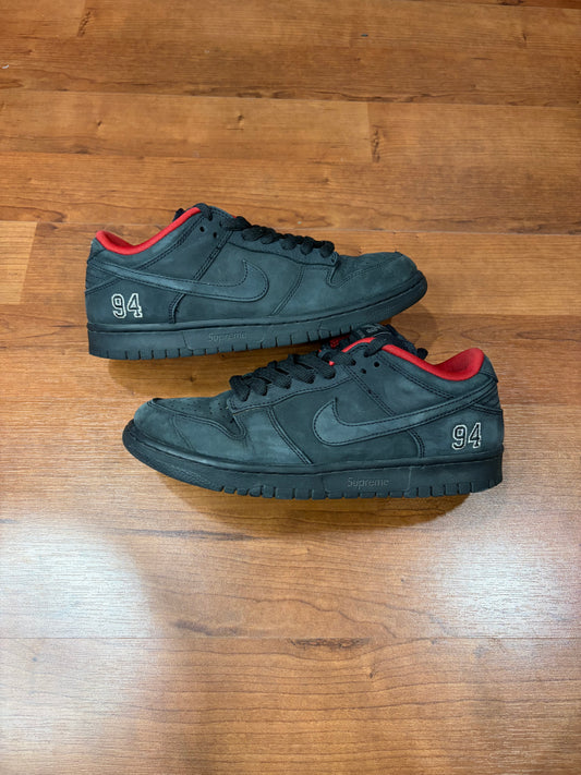 Dunk Low SB Supreme 94 Black (Size 8 Mens)