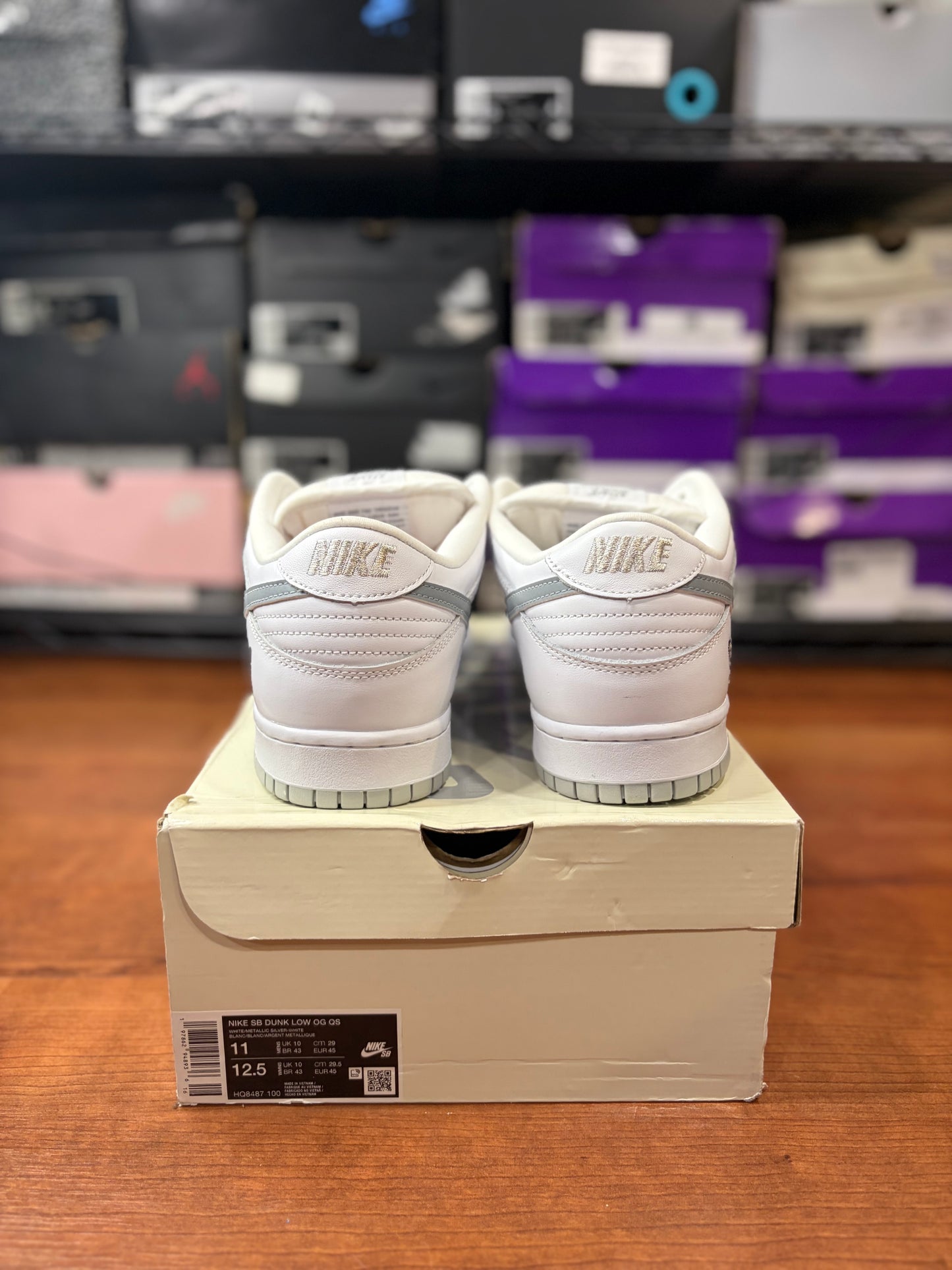 Nike Dunk Low SB Supreme Metallic Silver (Size 11 Mens)