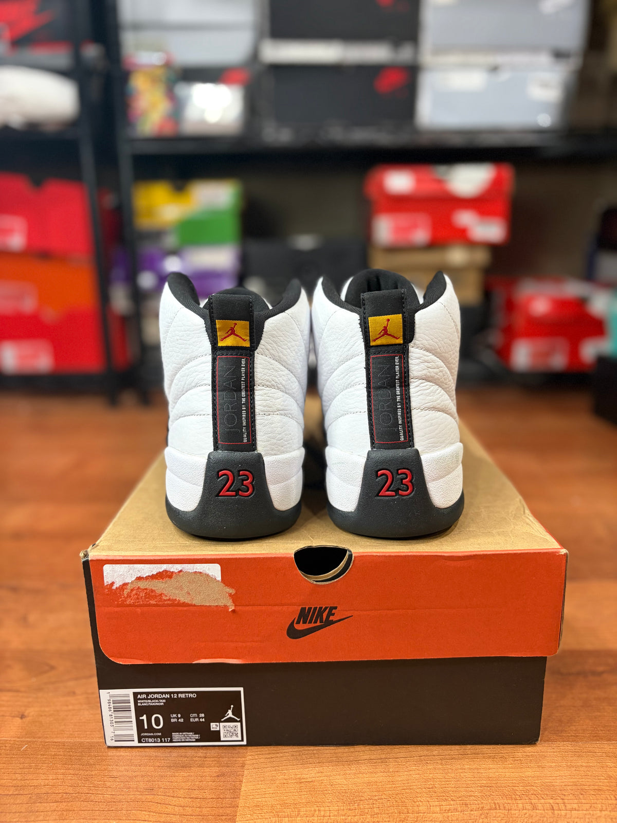 AJ12 Retro Taxi (Size 10 Mens)