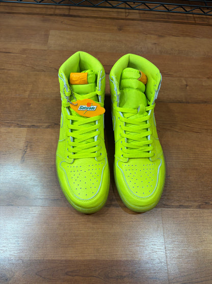 Jordan Retro 1 Gatorade Yellow (Size 12 Mens)