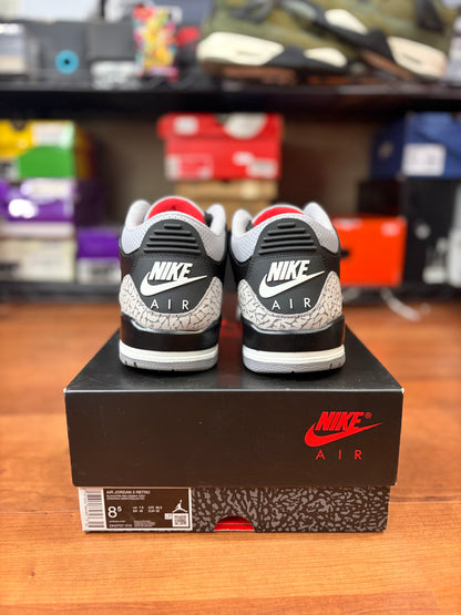 AJ3 Retro Black Cement (Size 8.5 Mens)
