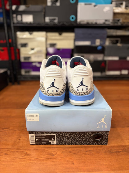 Jordan Retro 3 UNC (Size 11.5 Mens)