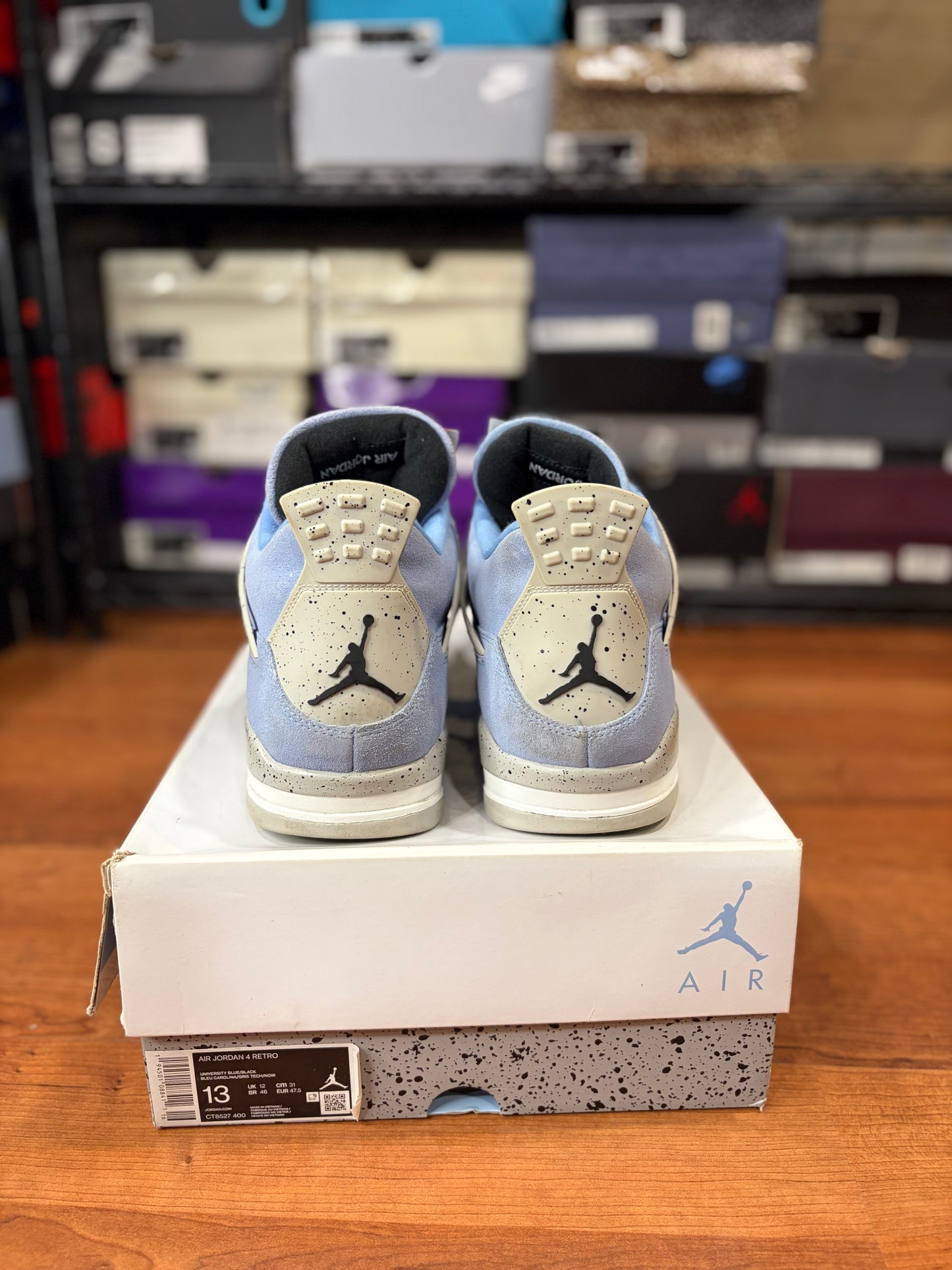 Jordan Retro 4 University Blue (Size 13 Mens)