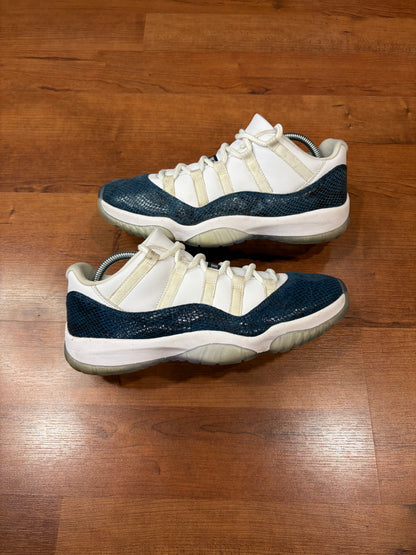 Jordan Retro 11 Low Snakeskin Navy (Size 10 Mens)