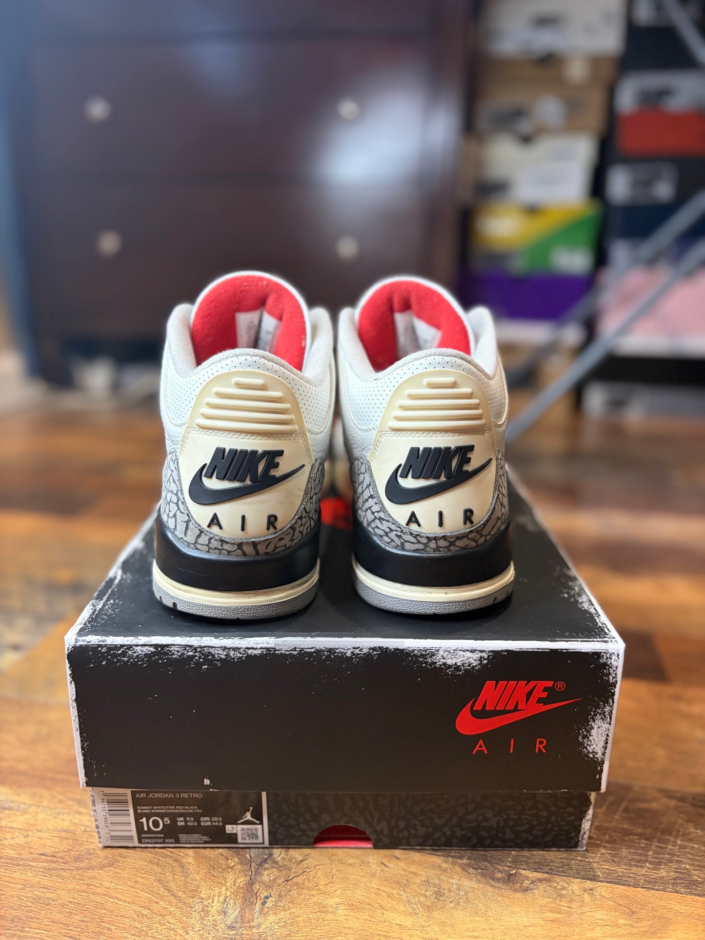 Jordan Retro 3 Reimagined White Cement (Size 10.5 Mens)