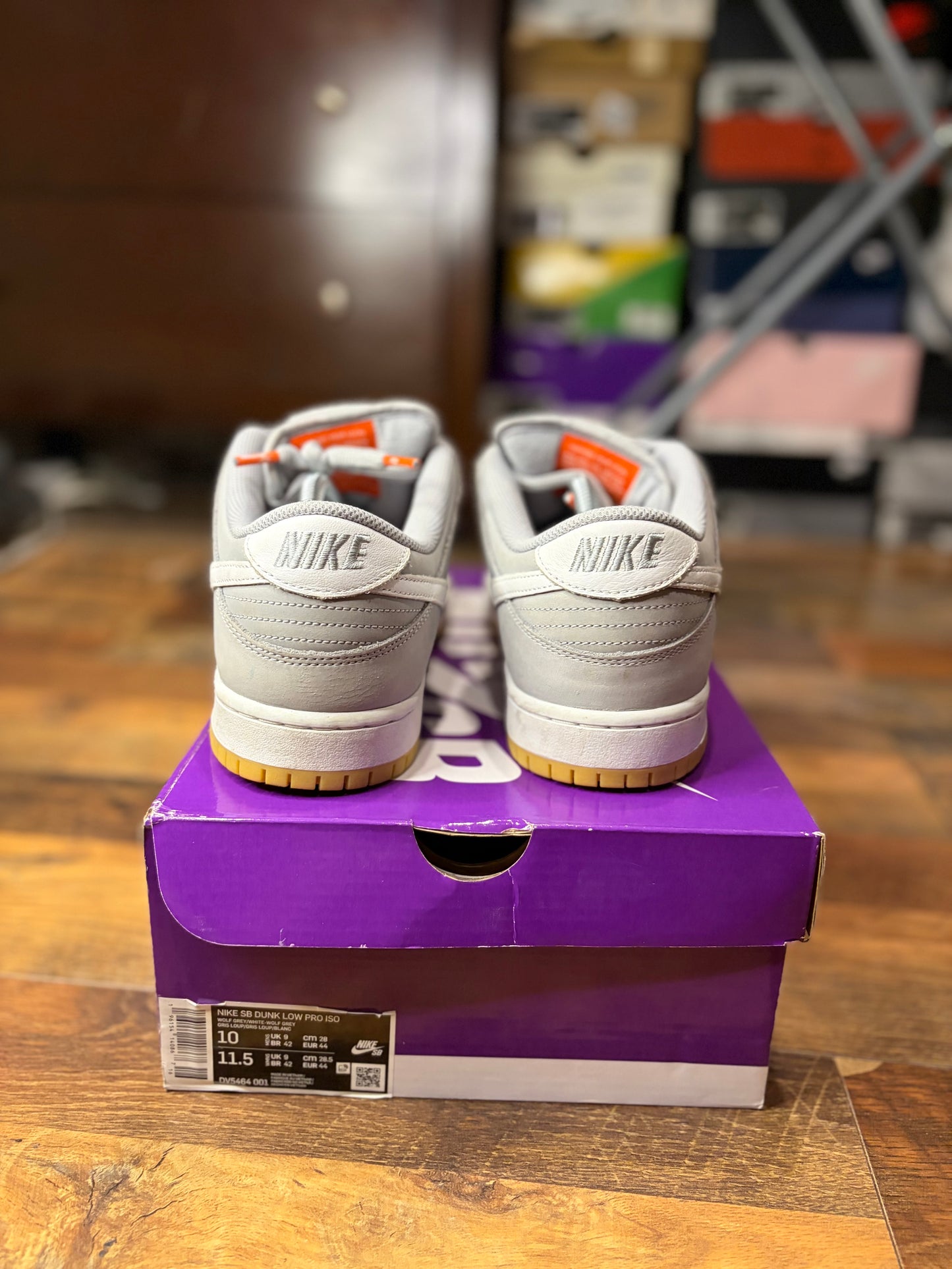 Nike Dunk Low SB Grey Gum (Size 10 Mens)