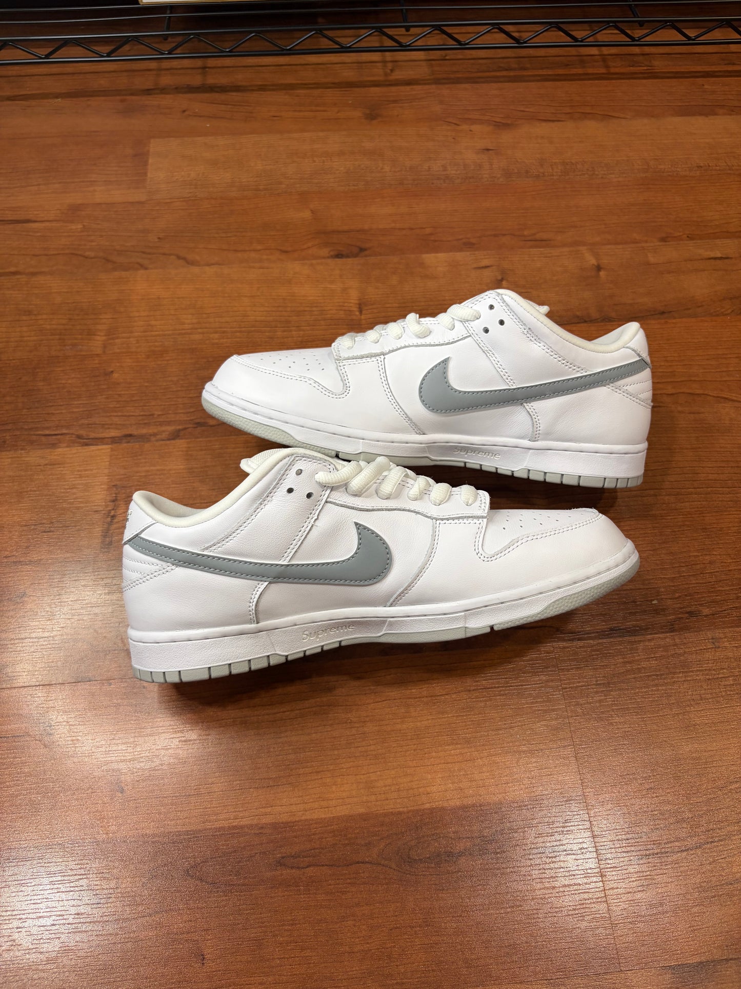 Nike Dunk Low SB Supreme Metallic Silver (Size 11 Mens)