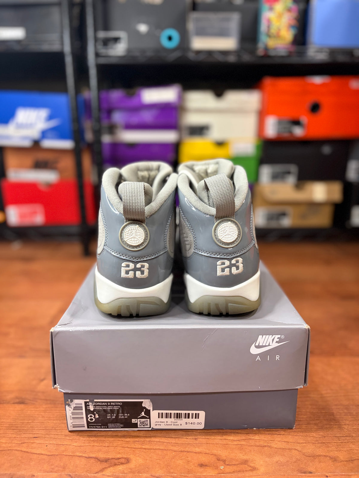 AJ9 Retro Cool Grey (Size 8 Mens)