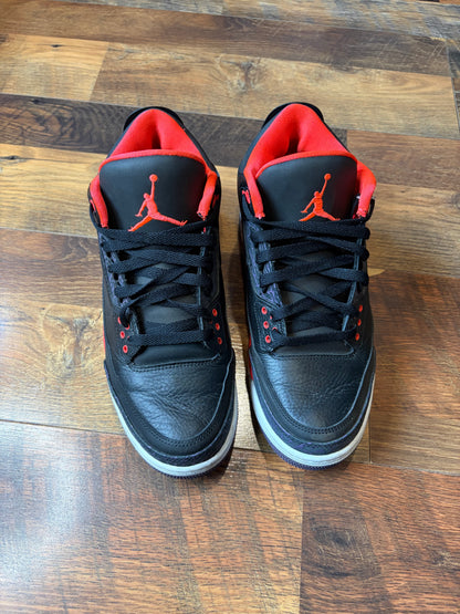 Jordan Retro 3 Crimson (Size 9.5 Mens)