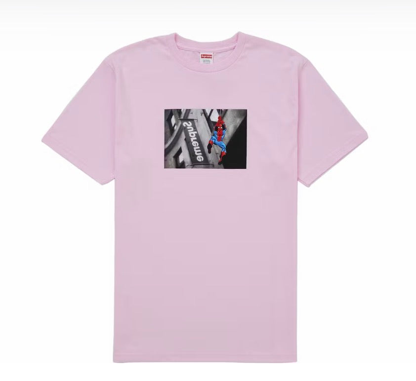 Supreme Spiderman Tee Light Pink (Brand New)