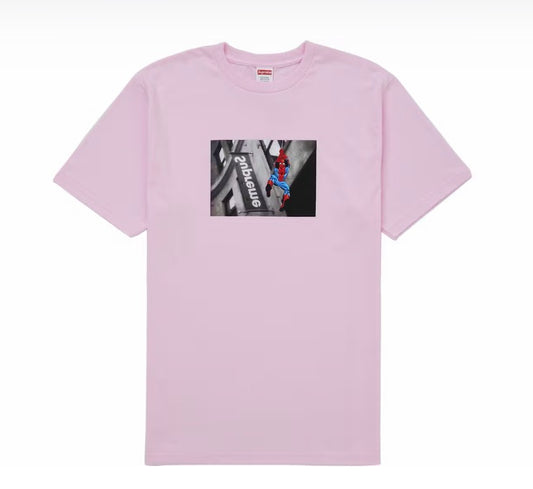 Supreme Spiderman Tee Light Pink (Brand New)