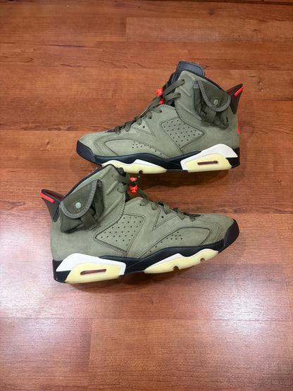 AJ6 Retro Travis Scott Olive (Size 10.5 Mens)