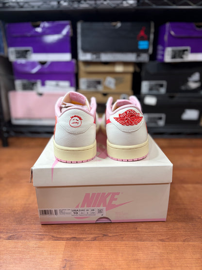 Jordan Retro 1 Low Travis Scott Tropical Pink (Brand New - 10M)