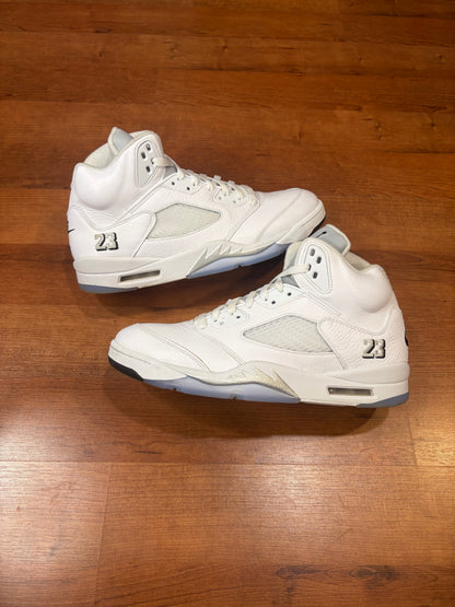 Jordan Retro 5 White Metallic (Size 11.5 Mens)