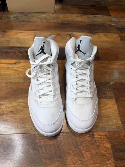Jordan Retro 5 White Metallic (Brand New - Mens Sizes)