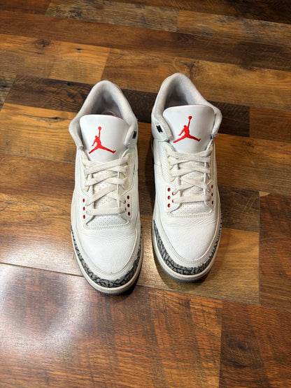 Jordan Retro 3 Reimagined White Cement (Size 10.5 Mens)