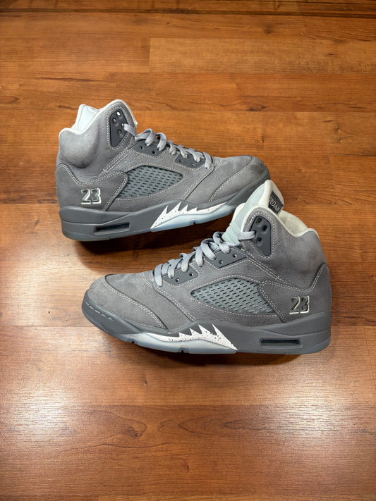 Jordan Retro 5 Wolf Grey (Size 9 Mens)