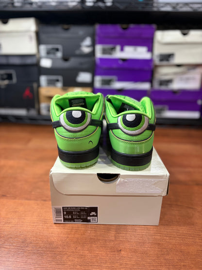 Nike Dunk Low SB Powerpuff Girl Buttercup (Brand New - 9M)