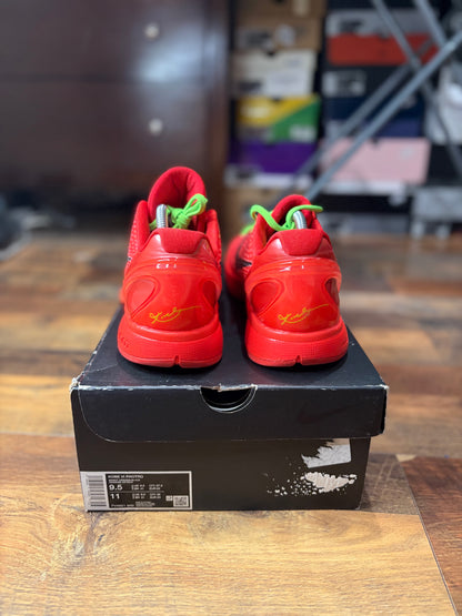 Kobe 6 Reverse Grinch (Size 9.5 Mens)