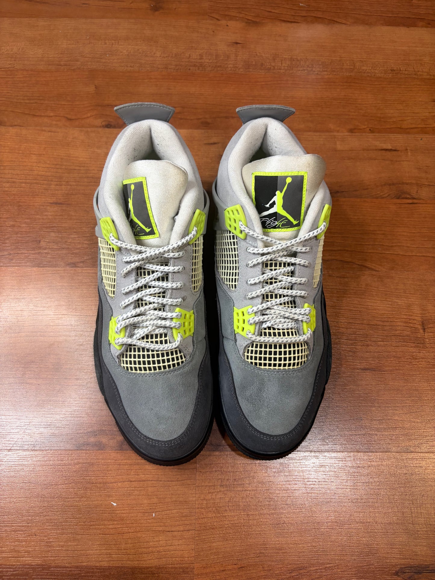 Jordan Retro 4 Neon (Size 11 Mens)